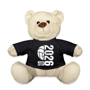 Volleyball Master Hoodie 2026, white, swimming trunks - Teddy Bear - black - Front