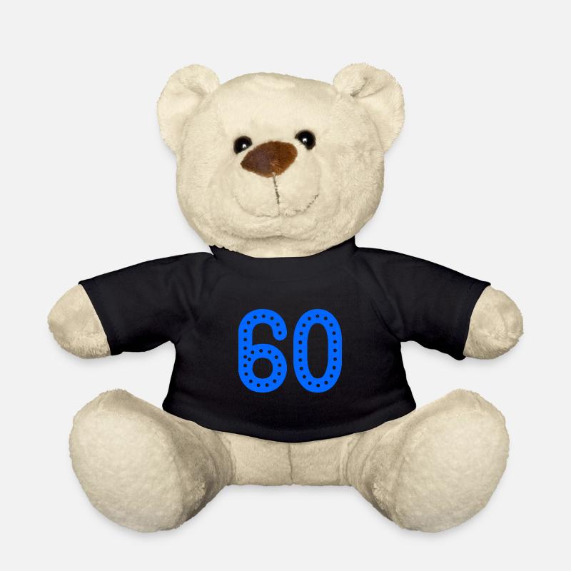 60 ANS. 60e ANNIVERSAIRE. ANNIVERSAIRE 60 ANS. 60 - Nounours - noir