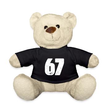 67 Number jersey - Teddy Bear - black - Front