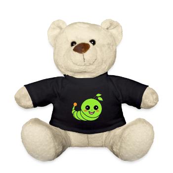 Caterpillars Insect Love Little Caterpillar - Teddy Bear - black - Front