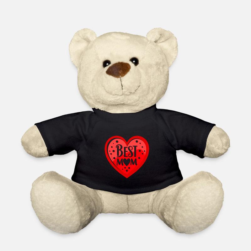 Meilleure maman, Saint-Valentin - Nounours - noir