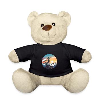 Nix wie raus - in die Natur - auf die Berge. Frau - Teddy - Schwarz - Vorne