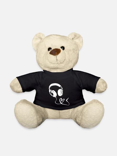 Musik Liebe - Kopfhörer - Teddy - Schwarz