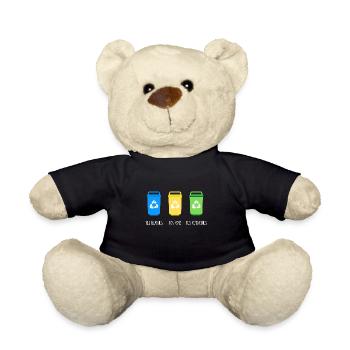 toi tes blagues ton opinion - Nounours - noir - Devant