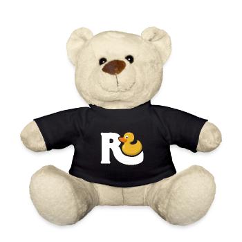 Rente Ente Schwung - Rentner Ruhestand Pension - Teddy - Schwarz - Vorne
