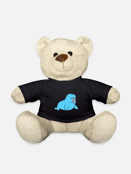 Walross - Teddy - Schwarz