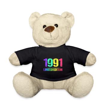 1991 Limited Edition Jahrgang 91er Retro Jahrgang - Teddy - Schwarz - Vorne