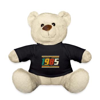 1985 Anniversaire Né En 1985 Rétro Vintage - Nounours - noir - Devant