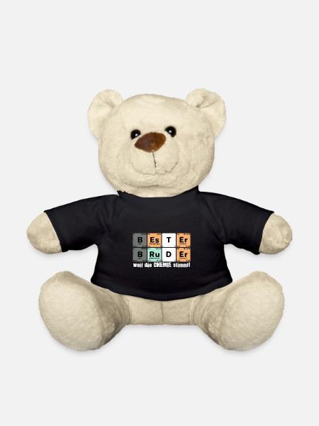 Bester Bruder Spruch Geschenk kleiner Bruder - Teddy - Schwarz