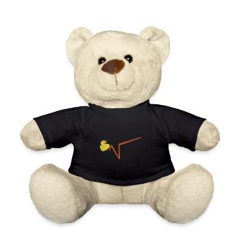 Duck Root Math Math Professeur Nerd - Nounours - noir - Devant