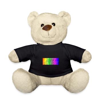 JAHRESTAG. ALLES GUTE ZUM GEBURTSTAG!. ALLES GUTE ZUM GEBURTSTAG!. - Teddy - Schwarz - Vorne