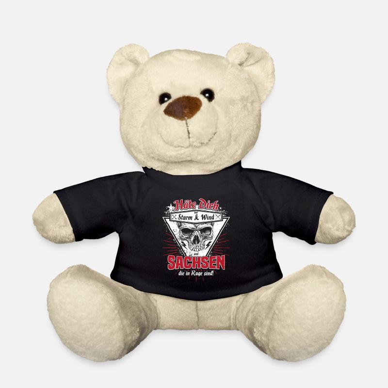 Sachsen Chemnitz Dresden Leipzig Zwickau Geschenk - Teddy - Schwarz