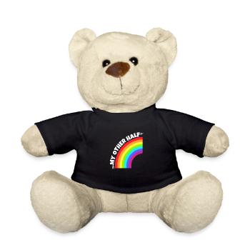 Homosexuelles Paar mein anderes halbes Geschenk - Teddy - Schwarz - Vorne
