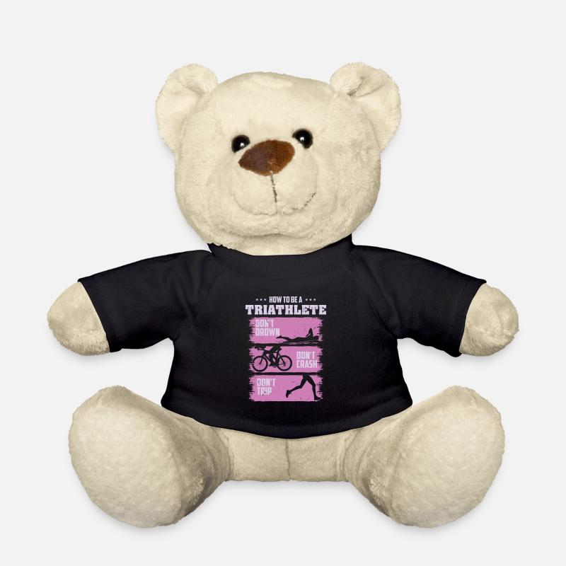 Triathlet Triathlon How To Be A - Teddy - Schwarz