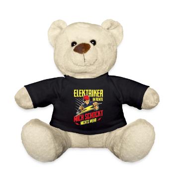 Retired electrician nothing more shocking gift - Teddy Bear - black - Front