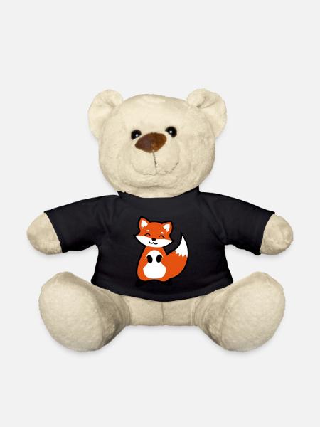 Enfant animal mignon renard - Nounours - noir