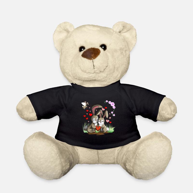 Lapins aime les lapins - Nounours - noir