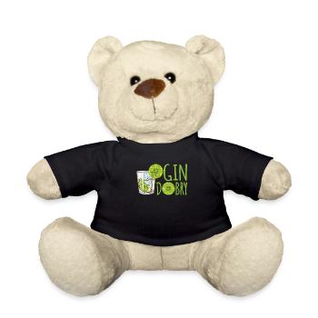 Gin Dobry Jeu de mots polonais Gin Verre Limetten - Nounours - noir - Devant