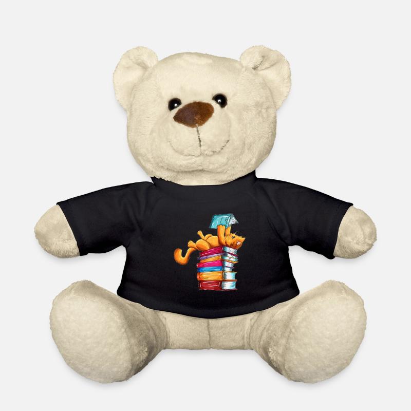Cats Books Newspaper Reader Reader Outfit - Nounours - noir