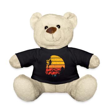 Vintage Indoor Rock Climbing - Teddy Bear - black - Front