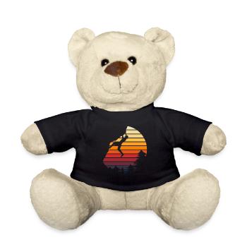 Vintage Mountain Sports Retro Rock Climbing - Teddy Bear - black - Front