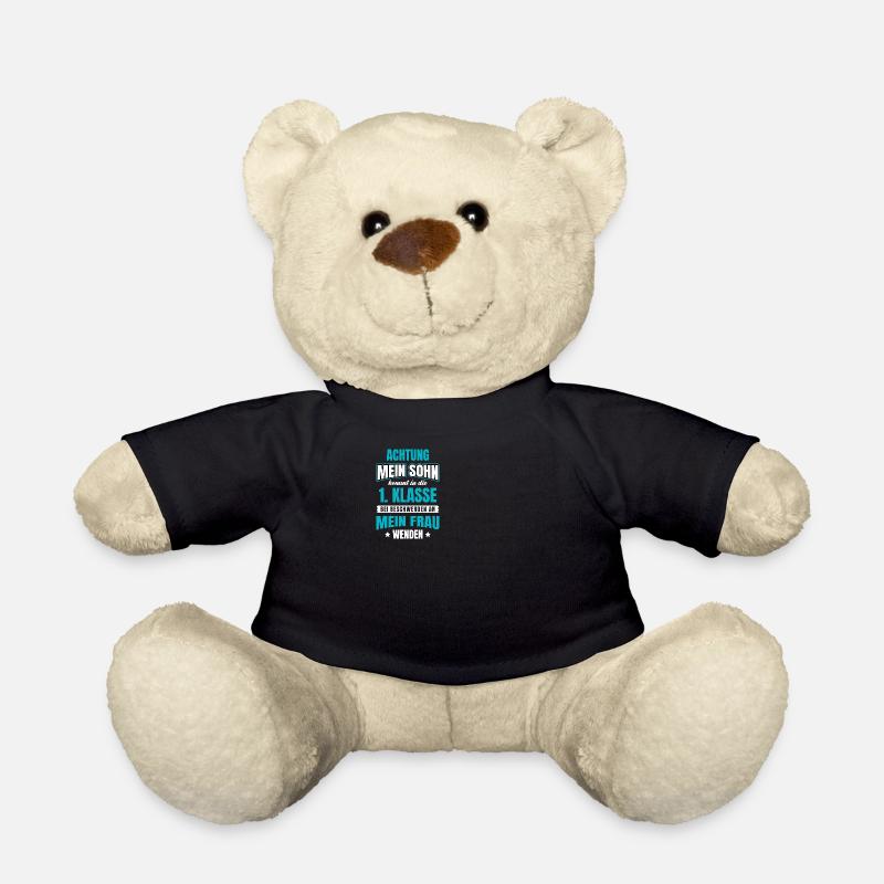 Schulanfang Einschulung 1 Klasse Grundschule - Teddy - Schwarz