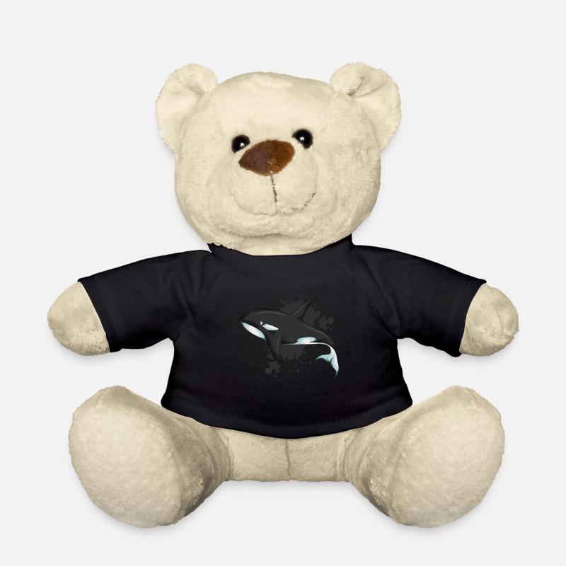 Meeresforscher Orca Design Orca Waloutfit Kids - Teddy - Schwarz