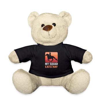 Equestrian and equestrian design for horse lovers - Teddy Bear - black - Front