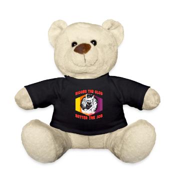 Welder slogan design for metal workers - Teddy Bear - black - Front