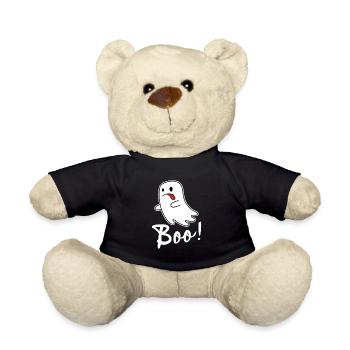 Kleiner Geist Geisterstunde Halloween Gespenst - Teddy - Schwarz - Vorne