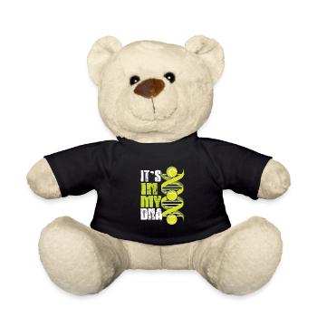 Tennis DNA Tennisbälle Sport Tennisspieler Spruch - Teddy - Schwarz - Vorne