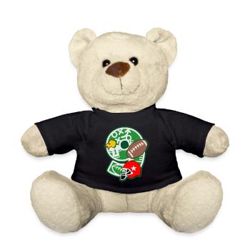 Fußball 9. Geburtstagsparty Nummer 9 - 9 Jahre - Teddy - Schwarz - Vorne