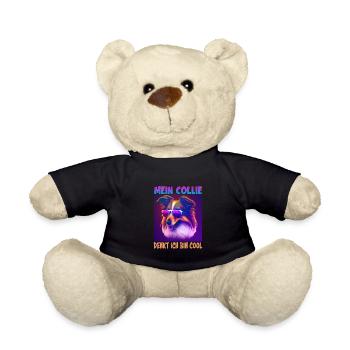 Hunde Spruch Collie Design - Teddy - Schwarz - Vorne