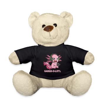 Games Games Play Axolotl Newt Games O Lotl - Teddy Bear - black - Front