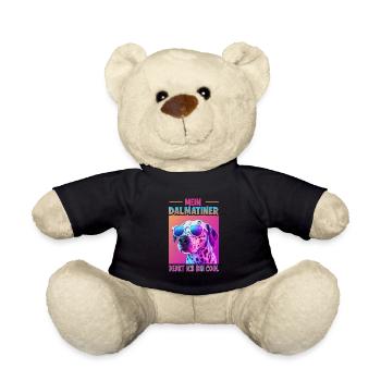 Hunde Spruch Dalmatiner Design für Hundeliebhaber - Teddy - Schwarz - Vorne