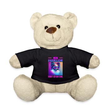 Hunde Spruch Papillon Design für Hundeliebhaber - Teddy - Schwarz - Vorne