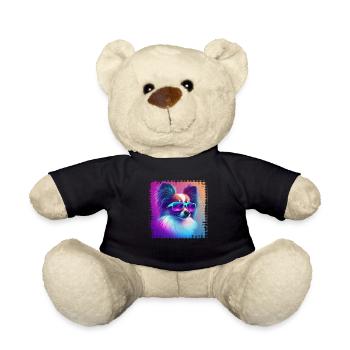 Dog Saying Papillon Design for Dog Lovers - Teddy Bear - black - Front