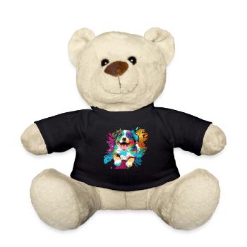 Dogs Australian Shepherd dog lovers Aussie - Teddy Bear - black - Front