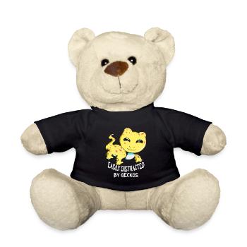 Easily distracted by geckos lizard breeders - Teddy Bear - black - Front