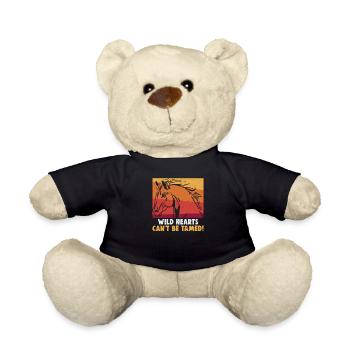 Equestrian and equestrian design for horse lovers - Teddy Bear - black - Front
