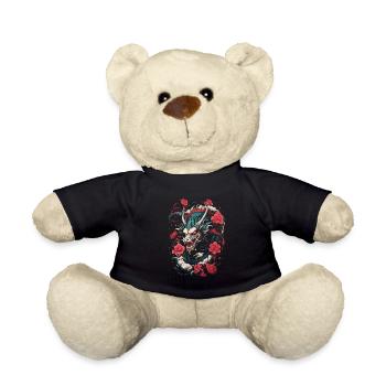 Japanisch Drache Japan - Teddy - Schwarz - Vorne