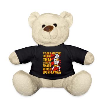 Citation amusante de Muay Thai - Nounours - noir - Devant