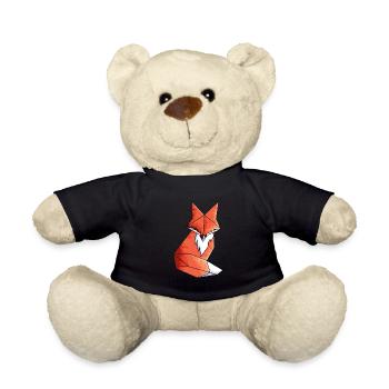 Geometrisches Fuchs Liebhaber Mathe Geometrie - Teddy - Schwarz - Vorne