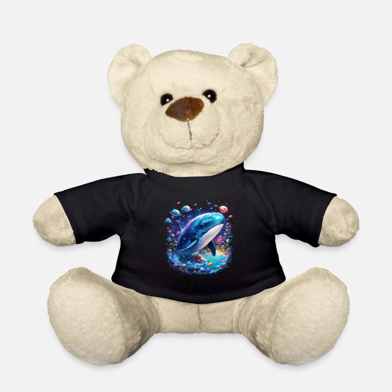 Baleine bleue - Nounours - noir