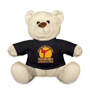Touchez-moi et votre premier cours de Taekwondo est gratuit - Nounours - noir - Devant