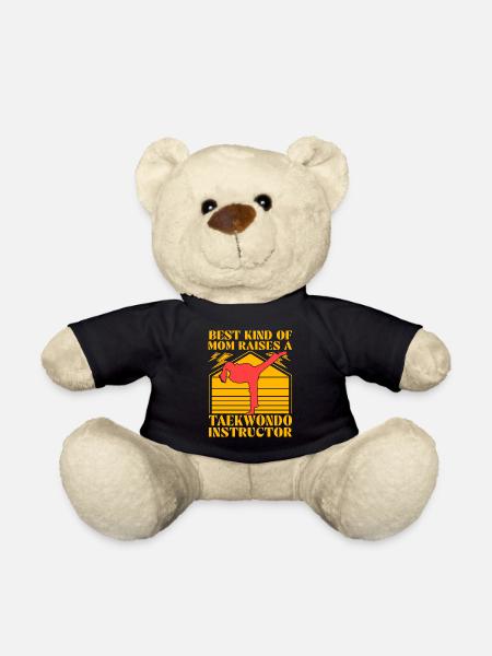 Le meilleur type de maman élève un instructeur de taekwondo - Nounours - noir