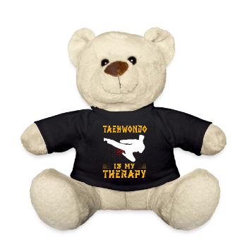 Taekwondo is my Therapy - Teddy Bear - black - Front