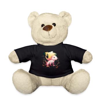 Axolotl - Teddy Bear - black - Front