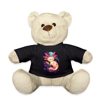 Axolotl - Teddy Bear - black - Front