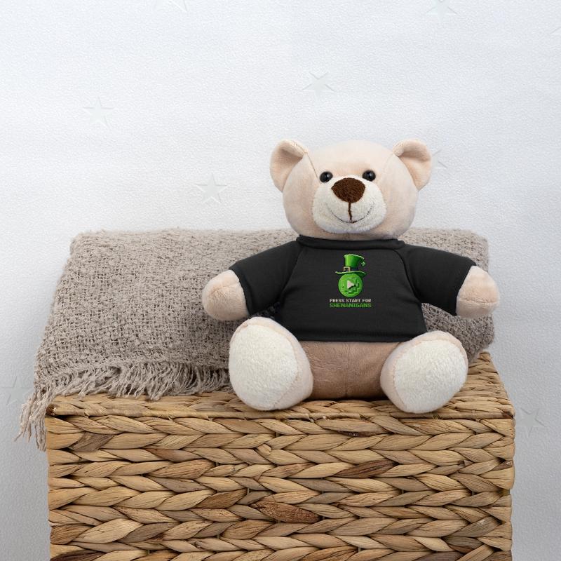 St. Patricks Day Gaming Press Start for Shenanigan Teddy Bear